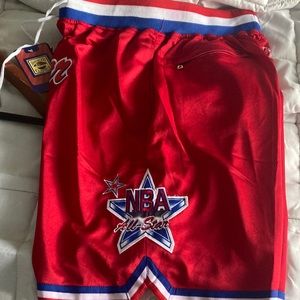 Hardwood’s Classic Red Mens NBA Red Shorts